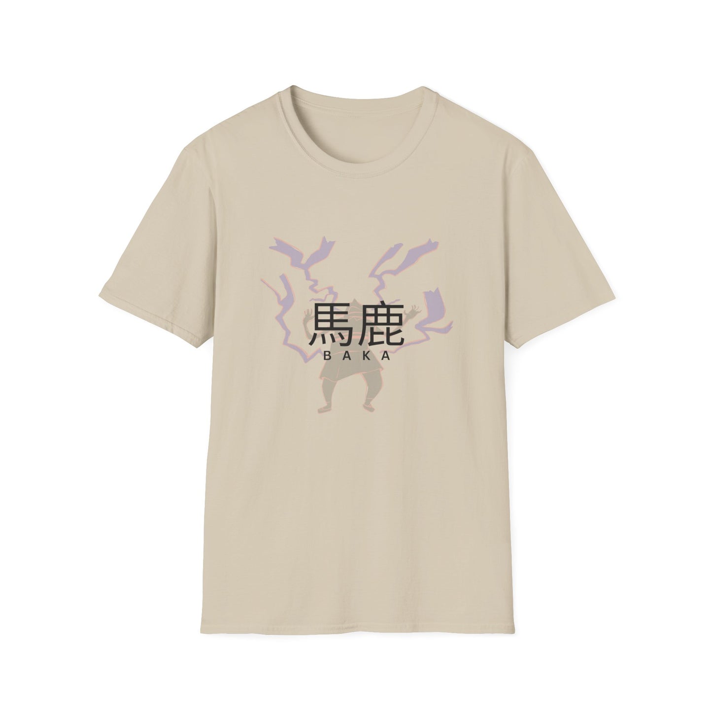 BAKA Graphic Unisex T-Shirt – Anime Streetwear with Lightning Detail