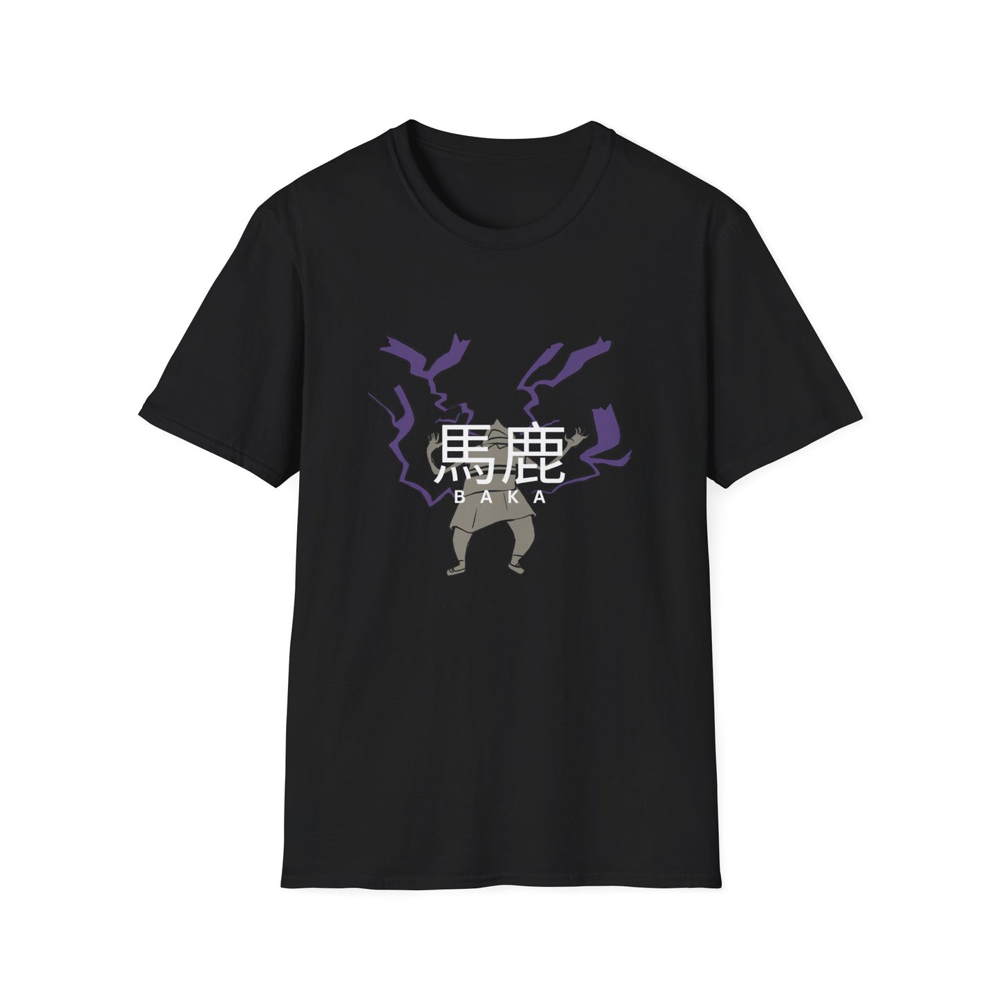 BAKA Graphic Unisex T-Shirt – Anime Streetwear with Lightning Detail