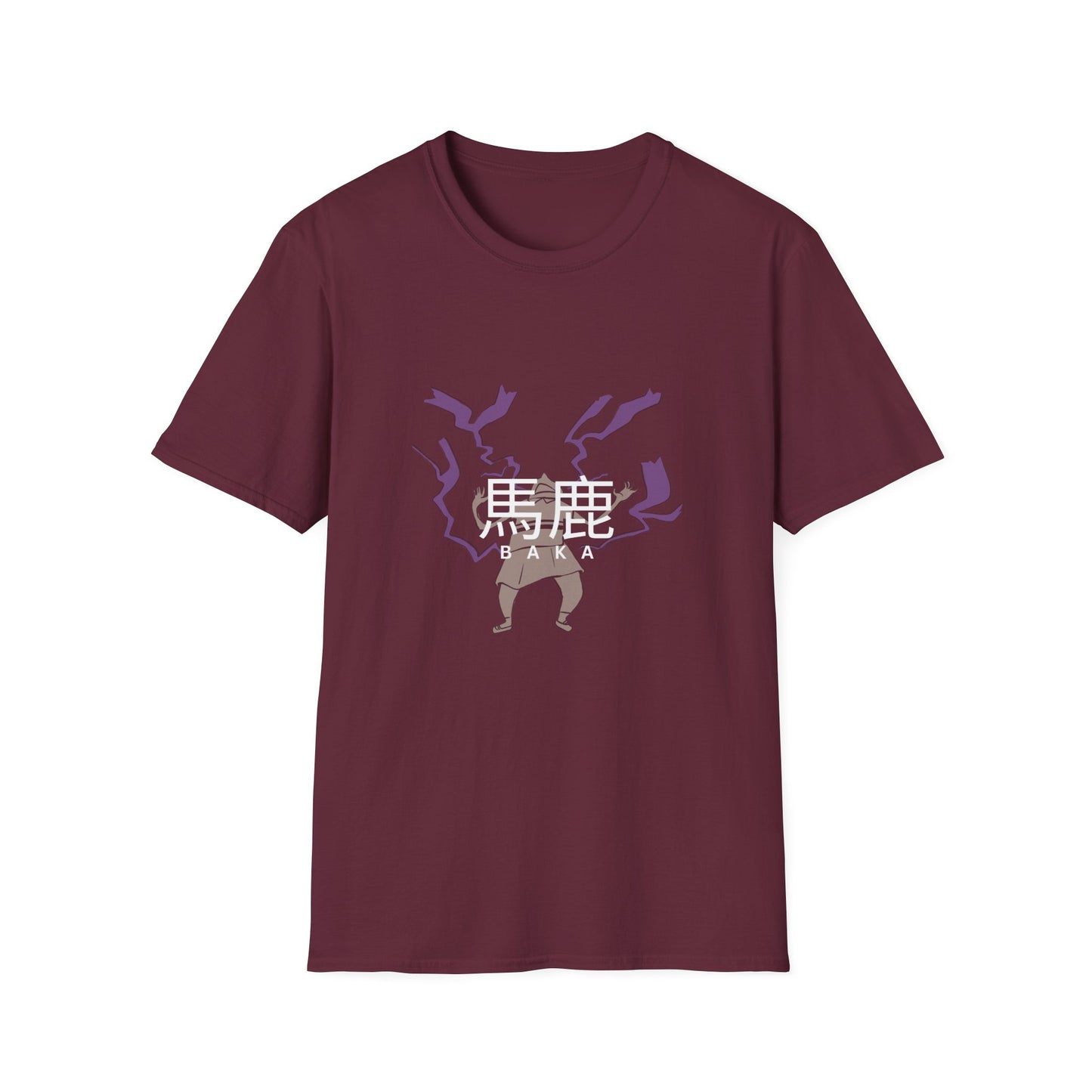 BAKA Graphic Unisex T-Shirt – Anime Streetwear with Lightning Detail
