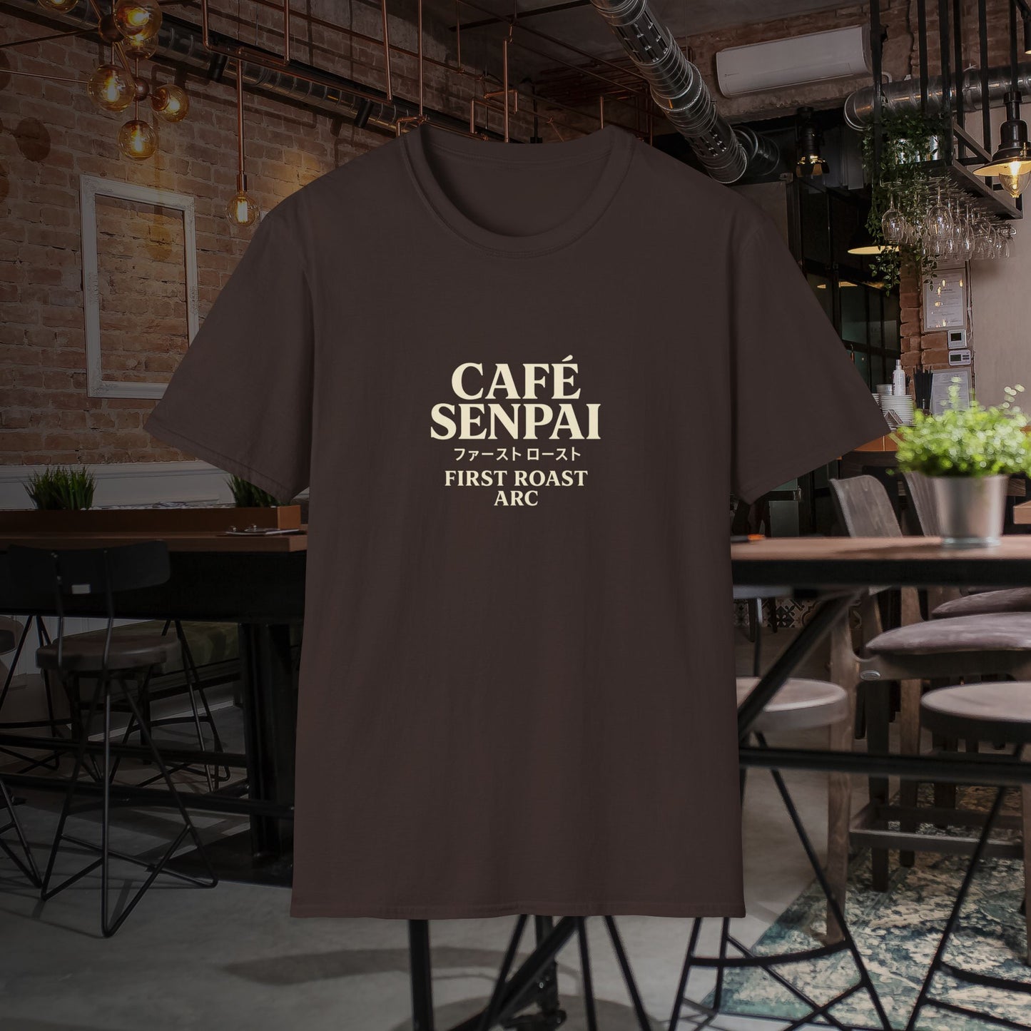 "Cafe Senpai-First Blend Arc" Unisex Tshirt - Exclusive for Anime and Coffee Lovers