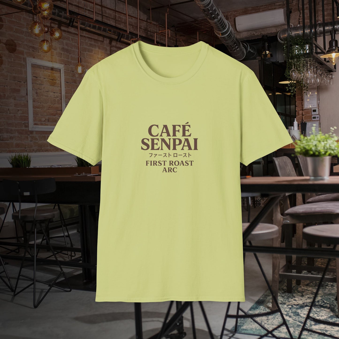 "Cafe Senpai-First Blend Arc" Unisex Tshirt - Exclusive for Anime and Coffee Lovers