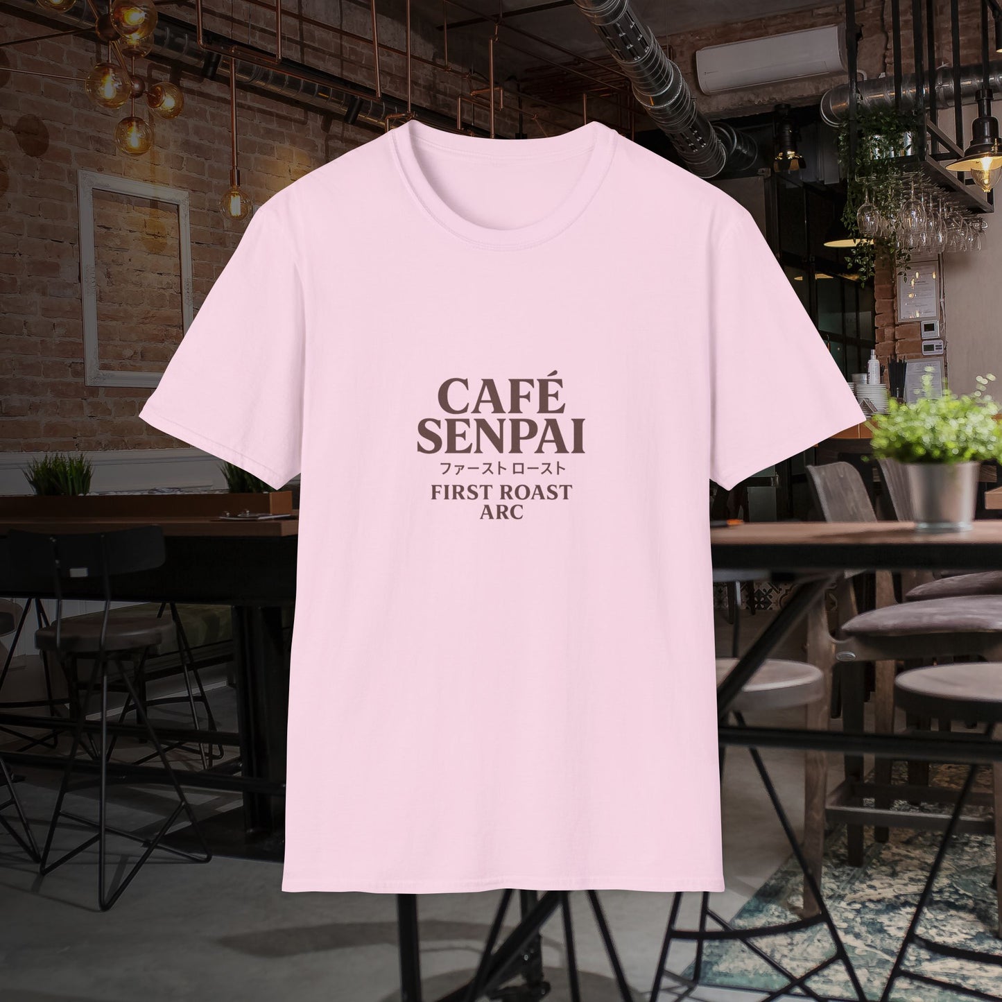 "Cafe Senpai-First Blend Arc" Unisex Tshirt - Exclusive for Anime and Coffee Lovers