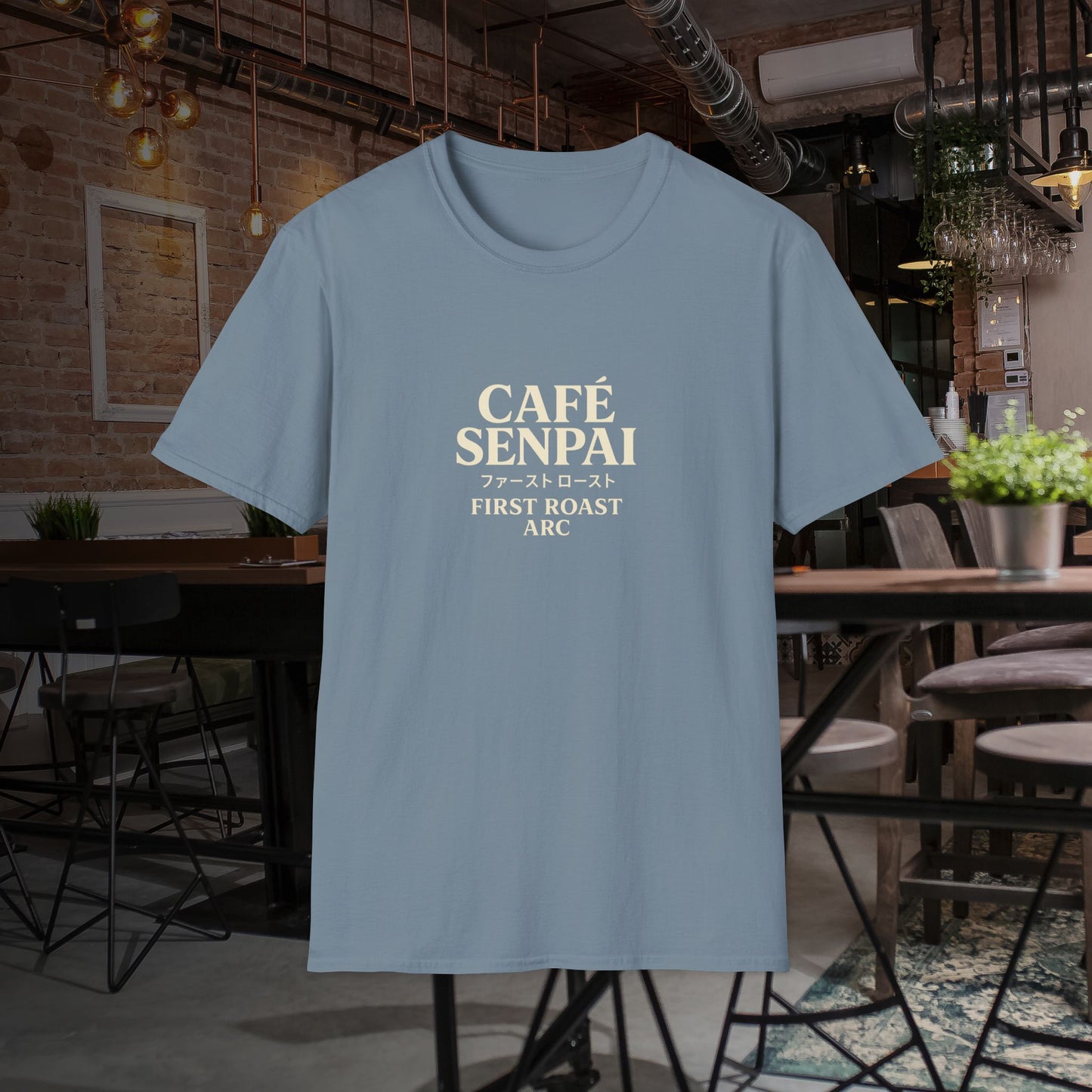 "Cafe Senpai-First Blend Arc" Unisex Tshirt - Exclusive for Anime and Coffee Lovers