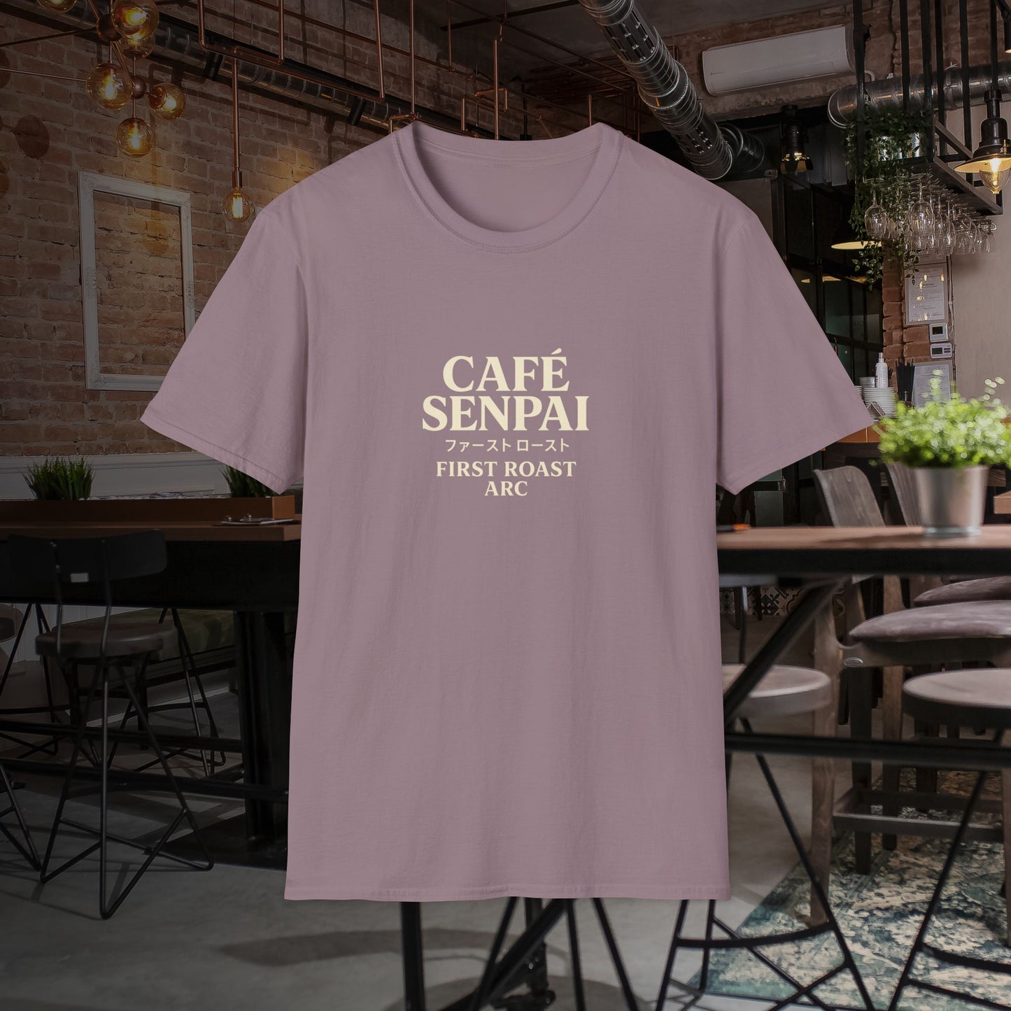 "Cafe Senpai-First Blend Arc" Unisex Tshirt - Exclusive for Anime and Coffee Lovers