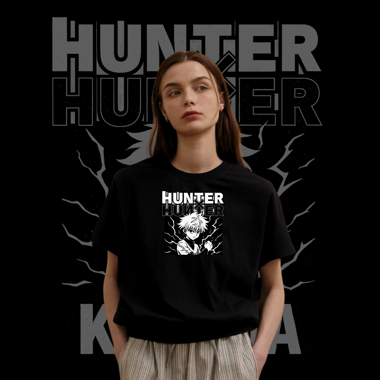 Hunter x Hunter Anime Inspired- Killua Lightning T-Shirt