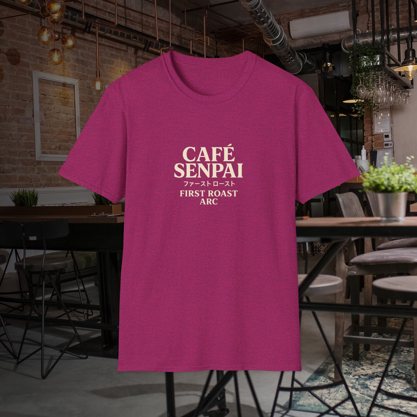 "Cafe Senpai-First Blend Arc" Unisex Tshirt - Exclusive for Anime and Coffee Lovers