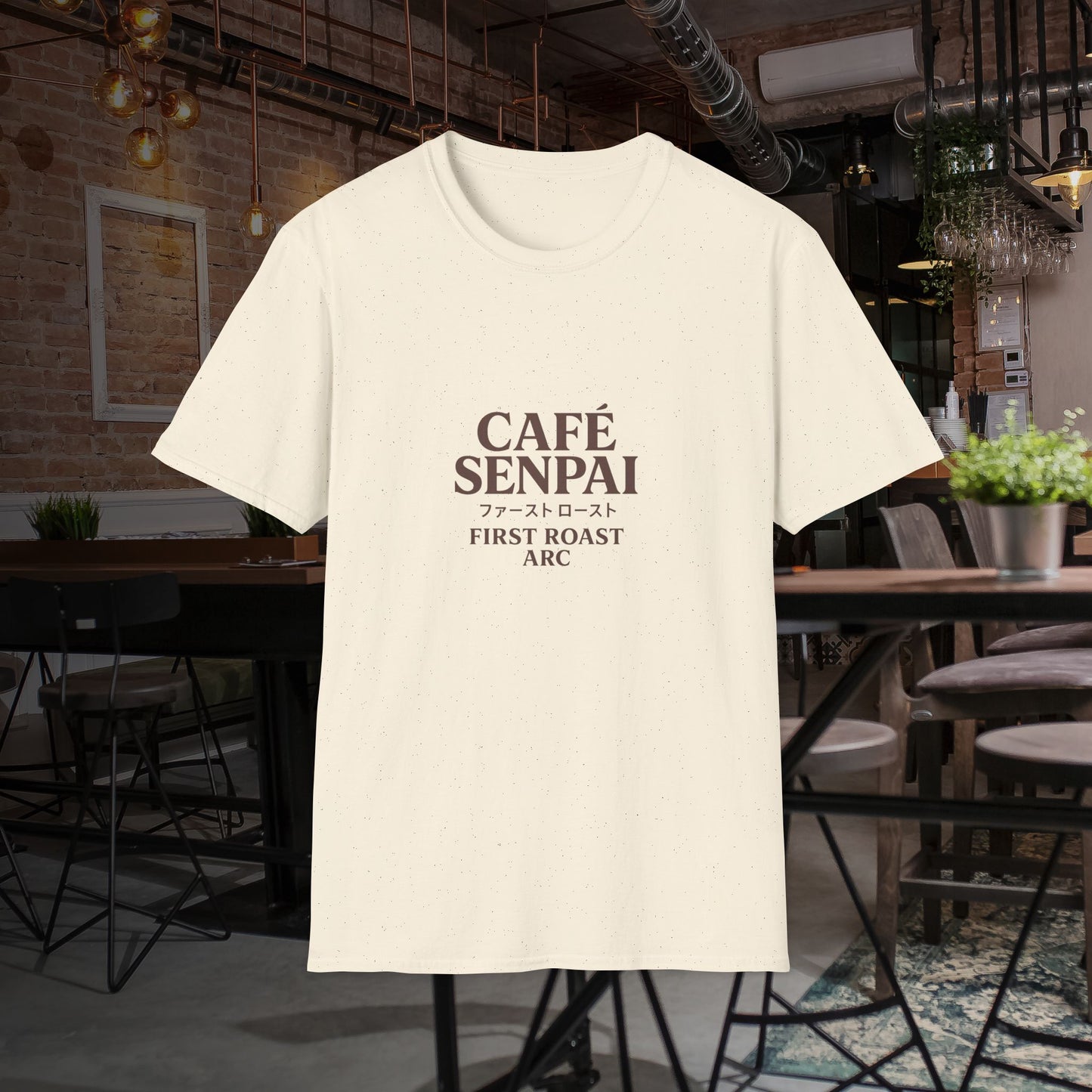 "Cafe Senpai-First Blend Arc" Unisex Tshirt - Exclusive for Anime and Coffee Lovers