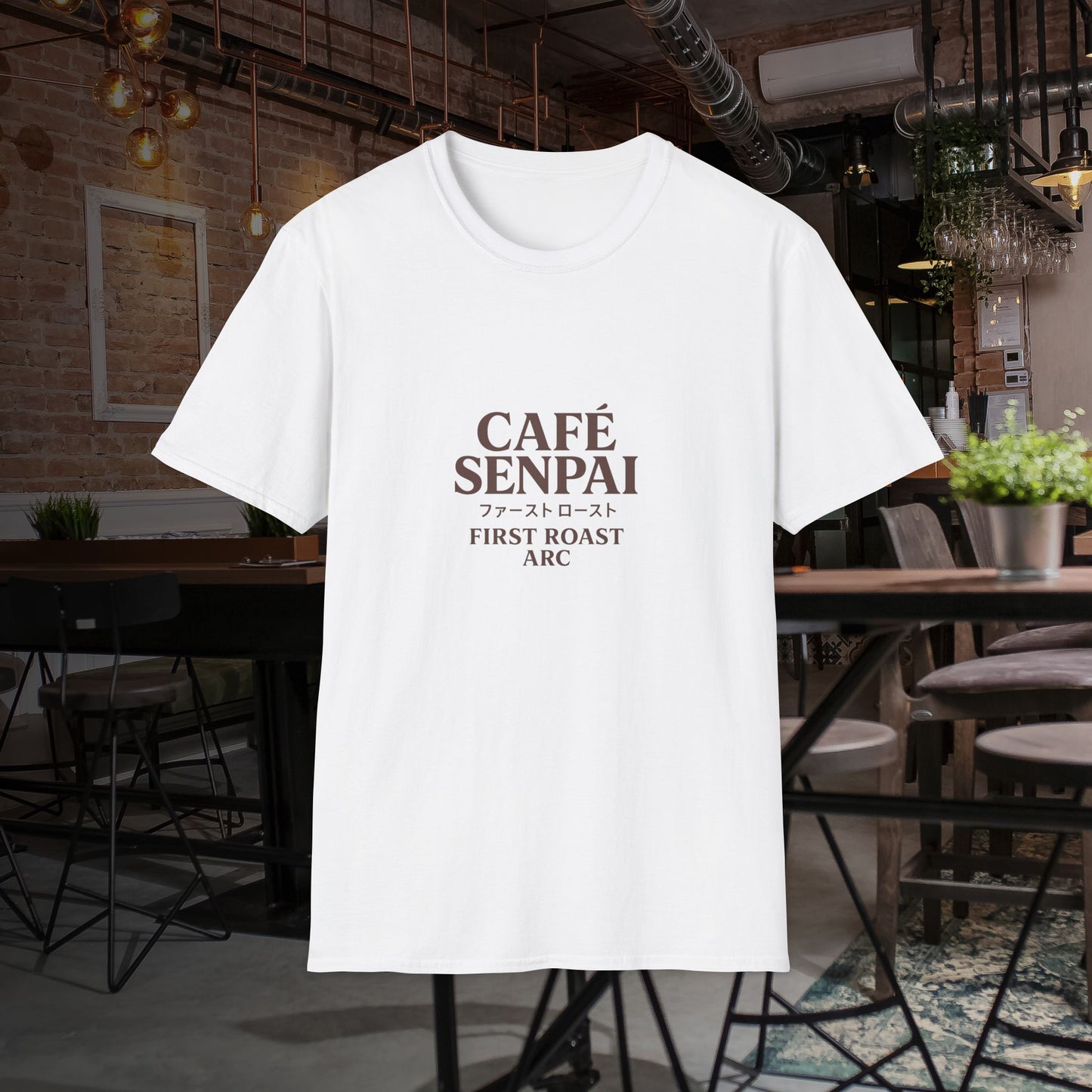 "Cafe Senpai-First Blend Arc" Unisex Tshirt - Exclusive for Anime and Coffee Lovers
