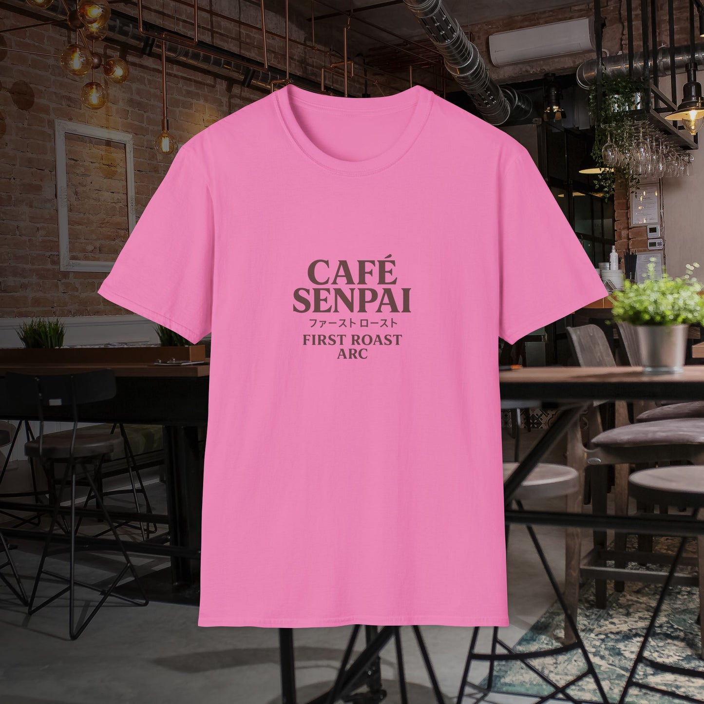 "Cafe Senpai-First Blend Arc" Unisex Tshirt - Exclusive for Anime and Coffee Lovers