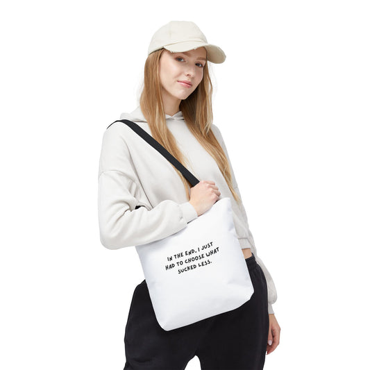 I just had to choose what sucked less- Anime Quote Canvas Bag, Funky Everday Tote