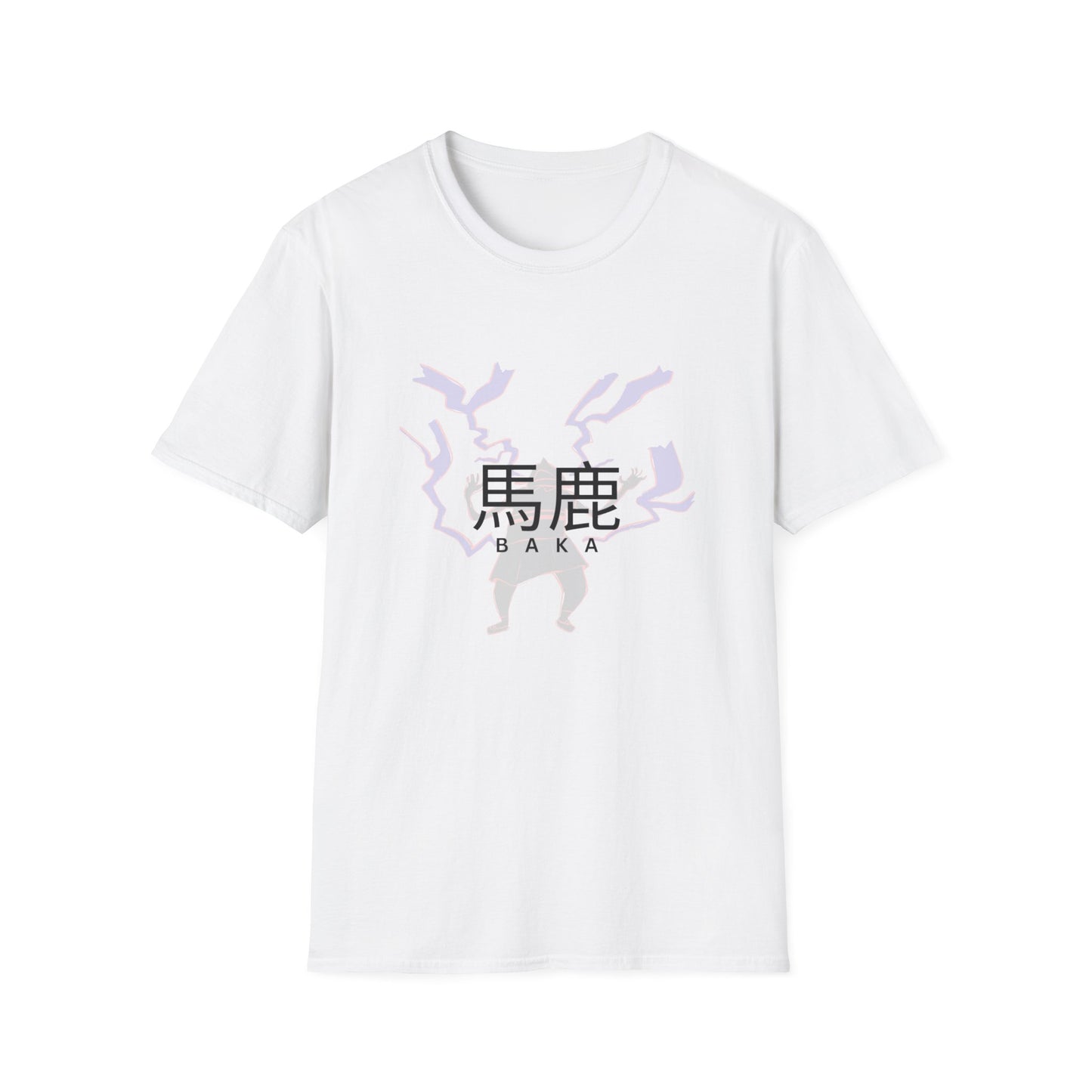 BAKA Graphic Unisex T-Shirt – Anime Streetwear with Lightning Detail