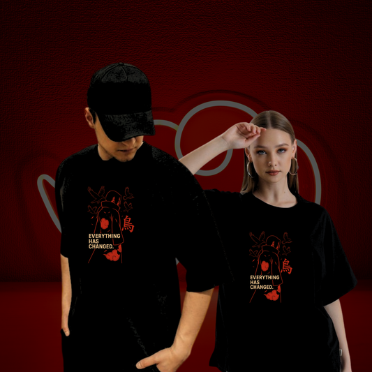 Akatsuki Itachi Uchiha design - "Everything has changed" - Unisex T-Shirt