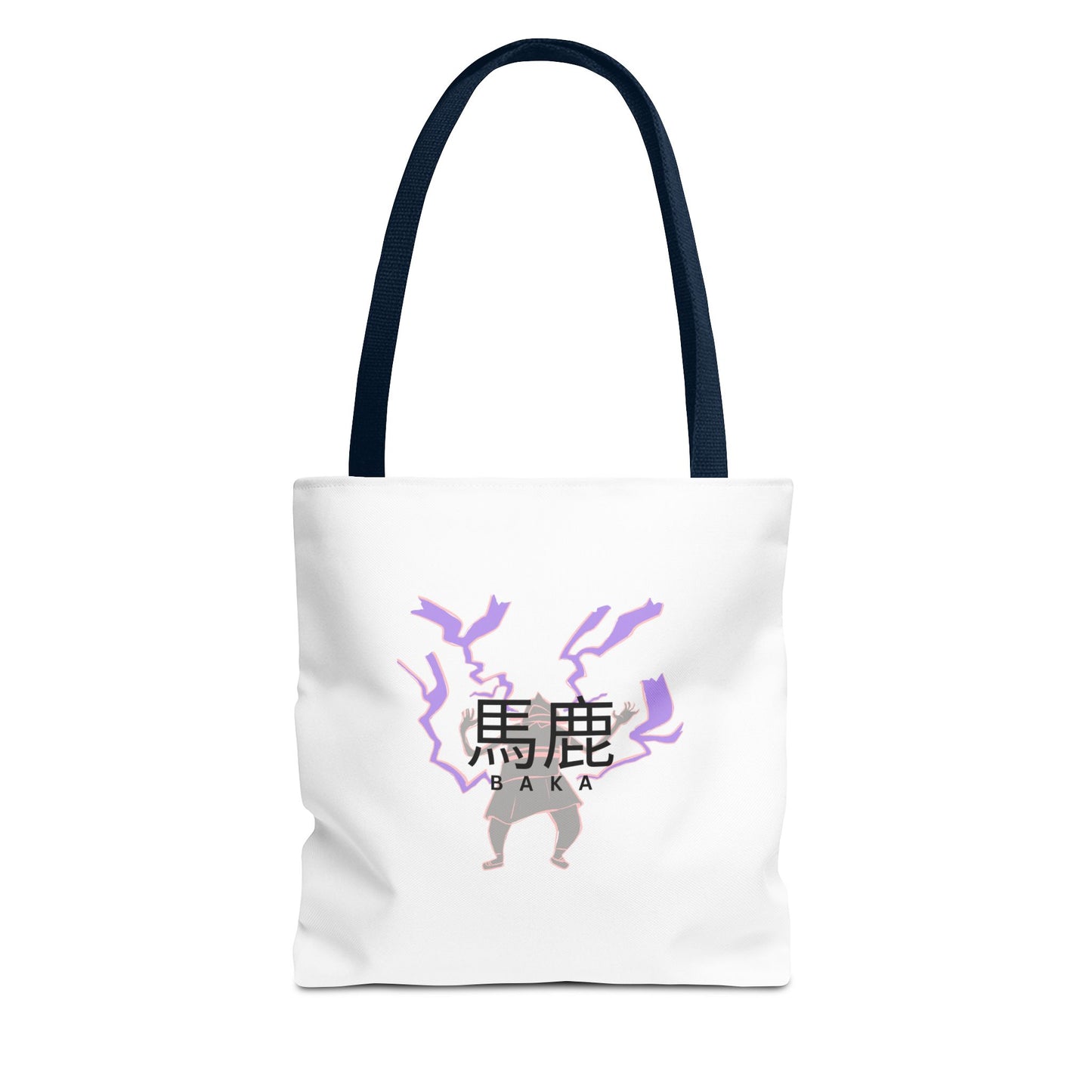 Anime Inspired Tote Bag - 'Baka' Design - Canvas Bag with Anime Lightning Print